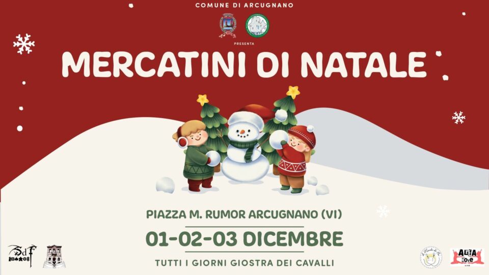 I Mercatini di Natale ad Arcugnano, in provincia di Vicenza - Veneto, ti danno appuntamento da 01 al 03 dicembre 2023.