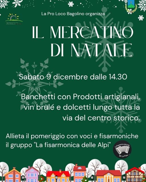 Sabato 09 dicembre 2023 a Bagolino, in provincia di Brescia - Lombardia, ti aspetta il tradizionale Mercatino di Natale.