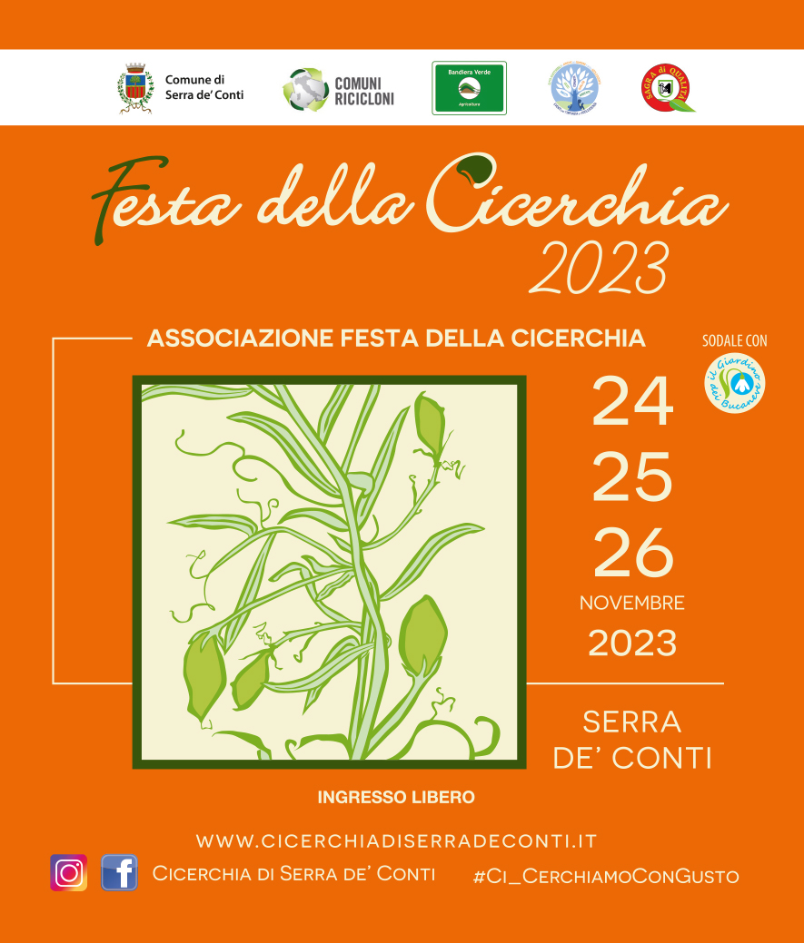 Dal 24 al 26 novembre 2023 torna la Festa della Cicerchia a Serra de' Conti, in provincia di Ancona - Marche.